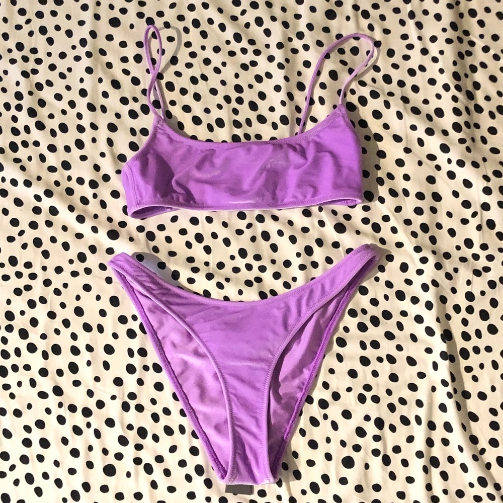 Velvet Lavender Triangl Bikini